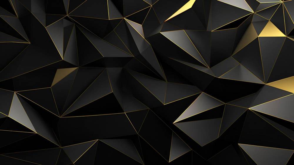 Gold and black geometry